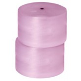 Perforated Pink Anti-Static Bubble Cushioning 3/16" High 24" x 750' - 2 per Bundle, 12" perforations